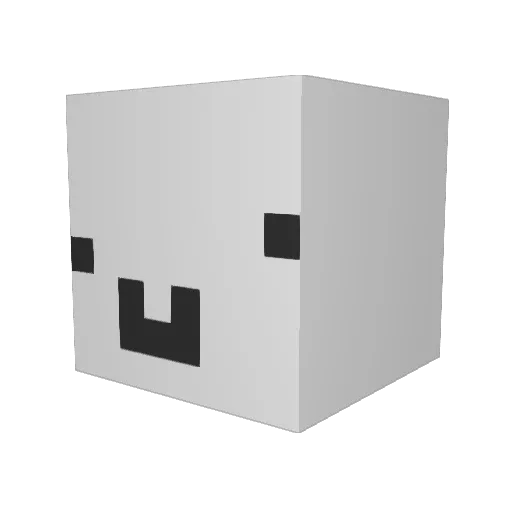 Typhonox Minecraft avatar head, 3D render