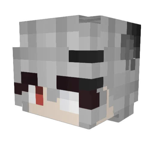 Typhori Minecraft avatar head, 3D render