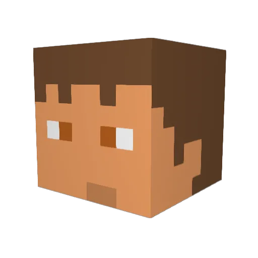TypicHoney Minecraft avatar head, 3D render