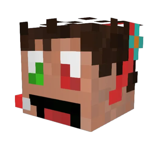 TypicalCheerio Minecraft avatar head, 3D render