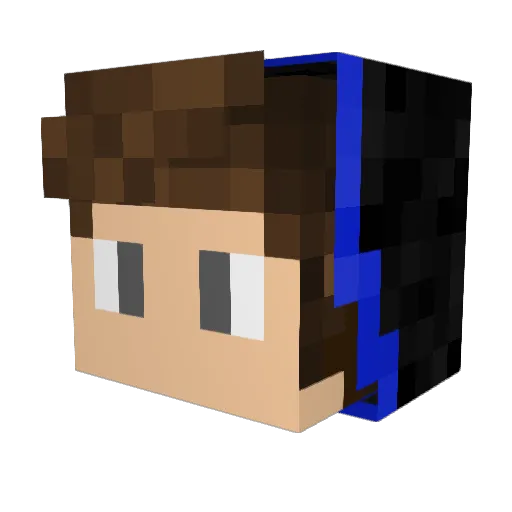 TypicalDude4123 Minecraft avatar head, 3D render