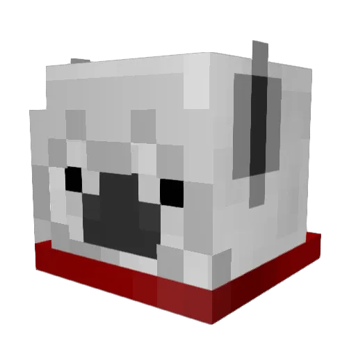 TypicalLaman Minecraft avatar head, 3D render