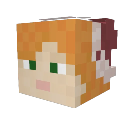 TypicalMammoths Minecraft avatar head, 3D render