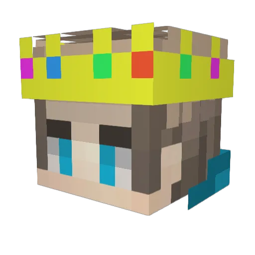Typical_Player33 Minecraft avatar head, 3D render