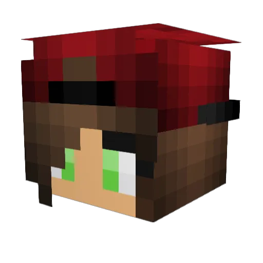Typical_Waffle Minecraft avatar head, 3D render