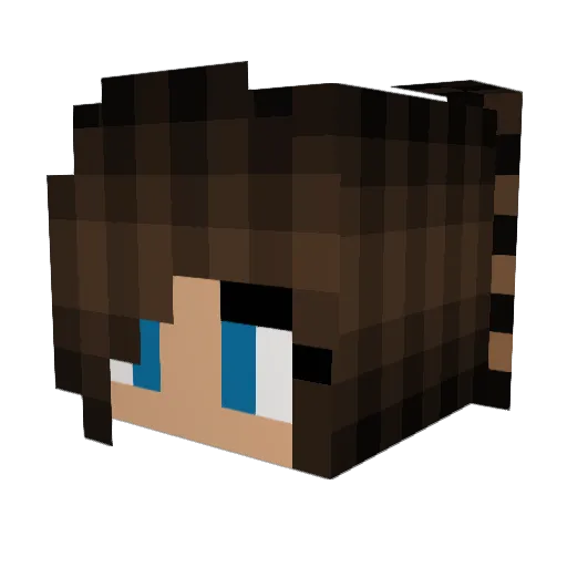 TypicallyReem Minecraft avatar head, 3D render