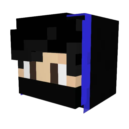 TypischRudi Minecraft avatar head, 3D render
