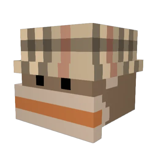 Typisch_Eggy Minecraft avatar head, 3D render