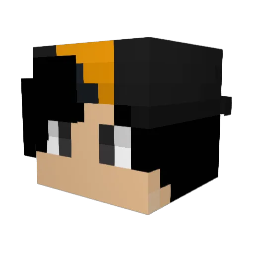 Typitim Minecraft avatar head, 3D render