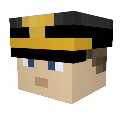 Tyr924 Minecraft avatar head, 3D render