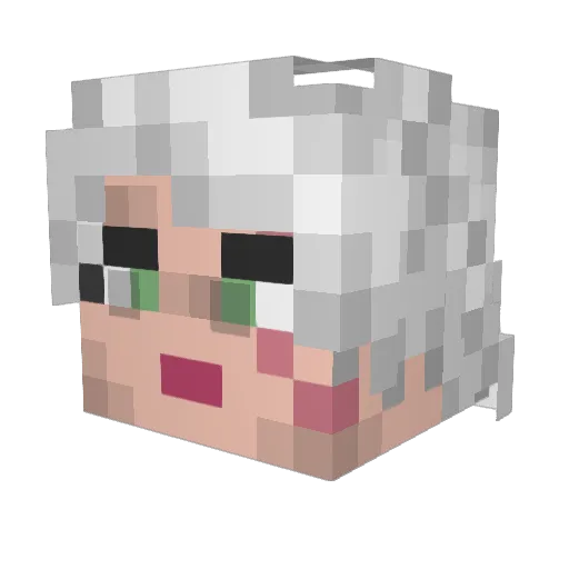 TyrStvn Minecraft avatar head, 3D render