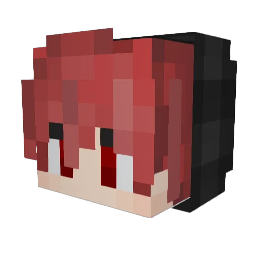 Tyr_107 Minecraft avatar head, 3D render