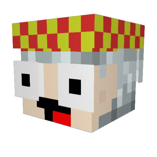 Tyra_Nid Minecraft avatar head, 3D render
