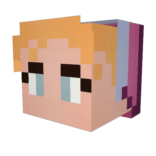 TyranaPrime Minecraft avatar head, 3D render