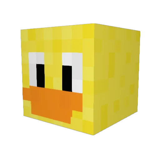 Tyrangiels Minecraft avatar head, 3D render