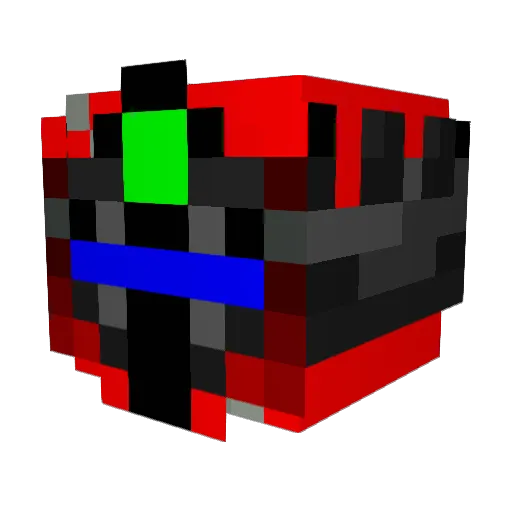 Tyraniccus Minecraft avatar head, 3D render