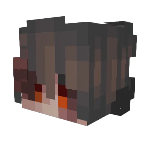 Tyrannique Minecraft avatar head, 3D render