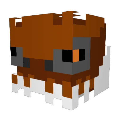 TyrantrumGOD Minecraft avatar head, 3D render