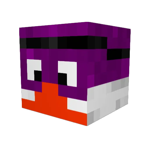 TyrenDe Minecraft avatar head, 3D render