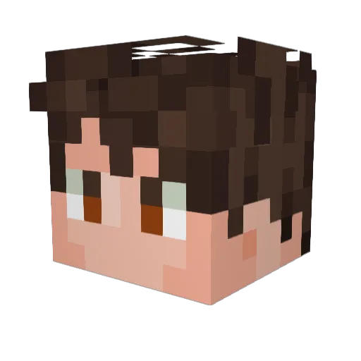 Tyrenman Minecraft avatar head, 3D render