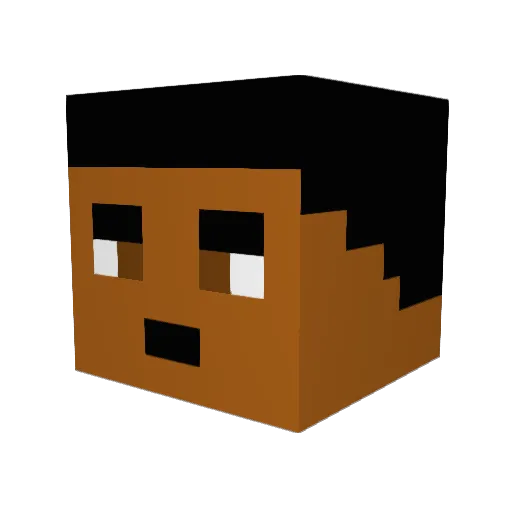 Tyres99 Minecraft avatar head, 3D render