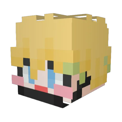 Tyrfingr Minecraft avatar head, 3D render