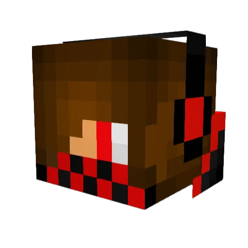 Tyrija Minecraft avatar head, 3D render
