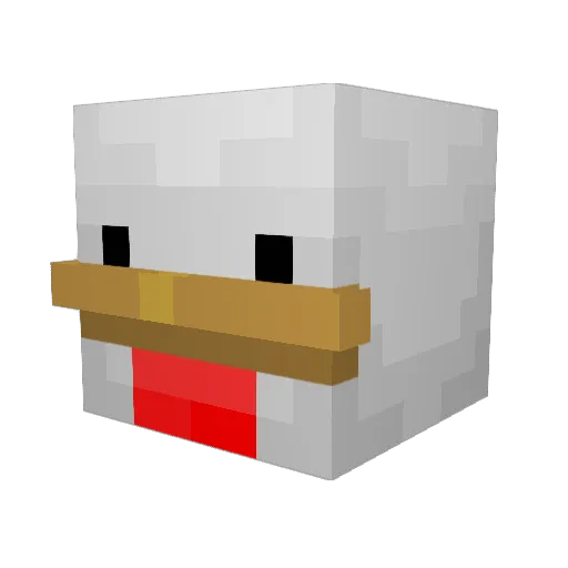 Tyrjeh Minecraft avatar head, 3D render