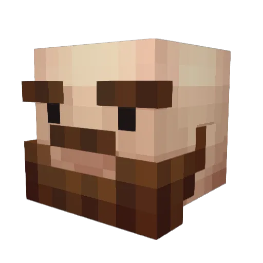 Tyroes Minecraft avatar head, 3D render