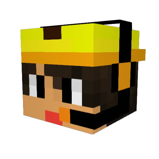 TyronGameYT Minecraft avatar head, 3D render