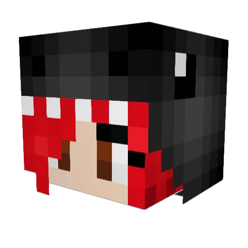 TyronasaurusRex Minecraft avatar head, 3D render