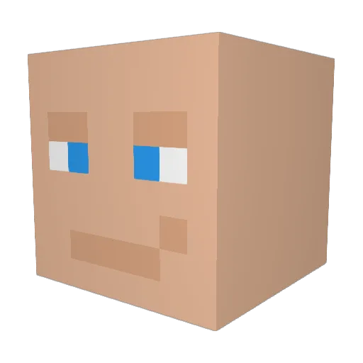 Tyrone8134 Minecraft avatar head, 3D render
