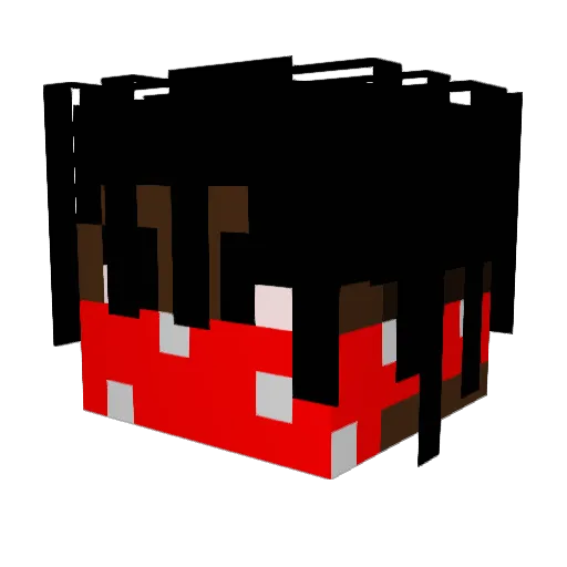 TyroneTk Minecraft avatar head, 3D render