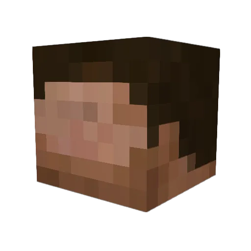 TyroneTyrone Minecraft avatar head, 3D render