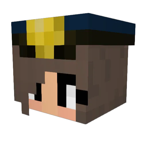 Tyronely Minecraft avatar head, 3D render