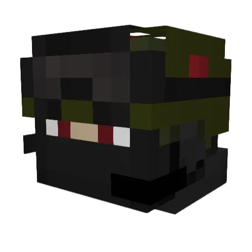 Tyroneus Minecraft avatar head, 3D render