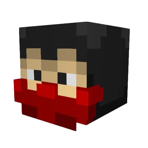 Tyrunn Minecraft avatar head, 3D render