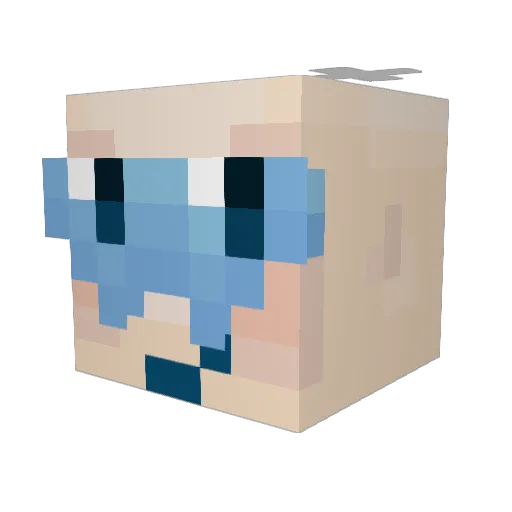 Tyruntosaurus Minecraft avatar head, 3D render