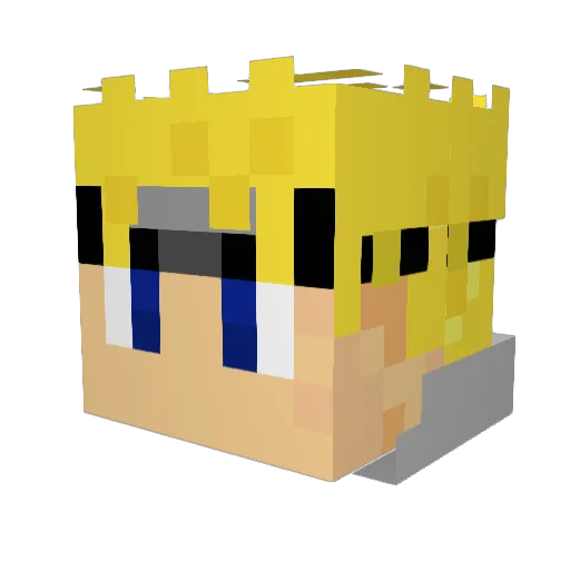 Tyry1988 Minecraft avatar head, 3D render