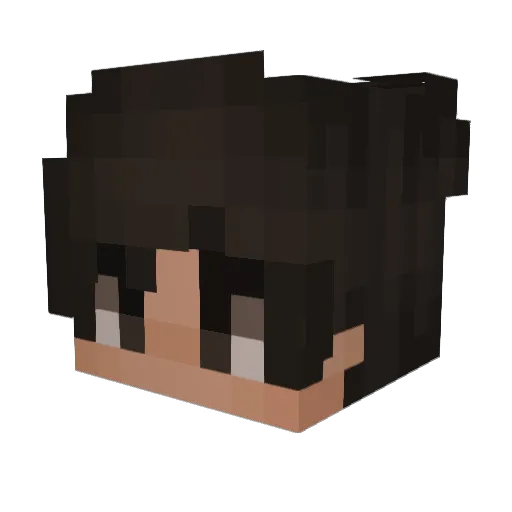 Tyscko Minecraft avatar head, 3D render