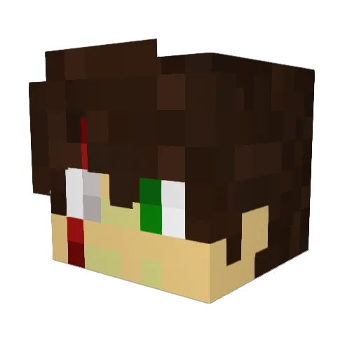 Tyson275 Minecraft avatar head, 3D render
