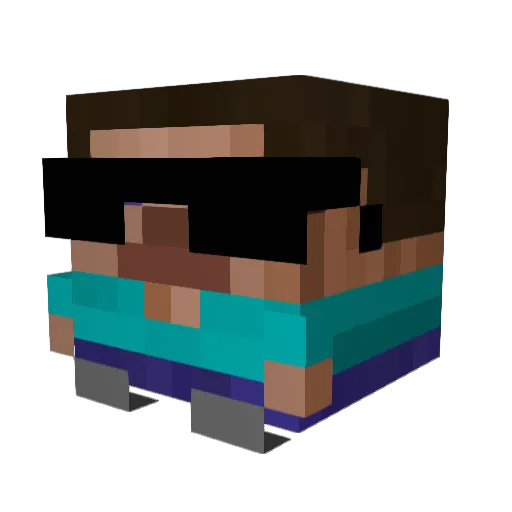 TysonChickenNug Minecraft avatar head, 3D render