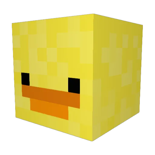 Tysonia Minecraft avatar head, 3D render