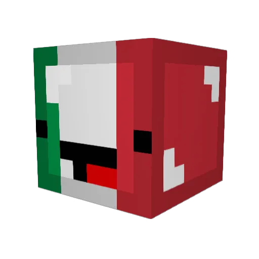 Tysox97 Minecraft avatar head, 3D render