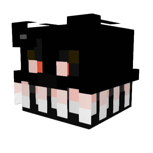 Tystorm2 Minecraft avatar head, 3D render