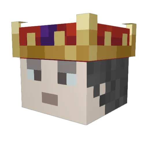 TytaRex Minecraft avatar head, 3D render