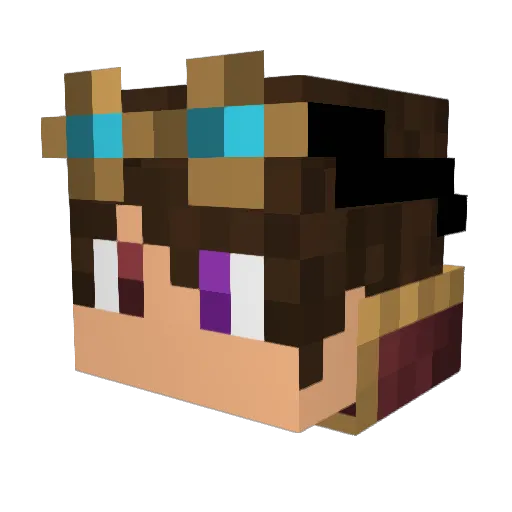 Tytan5 Minecraft avatar head, 3D render
