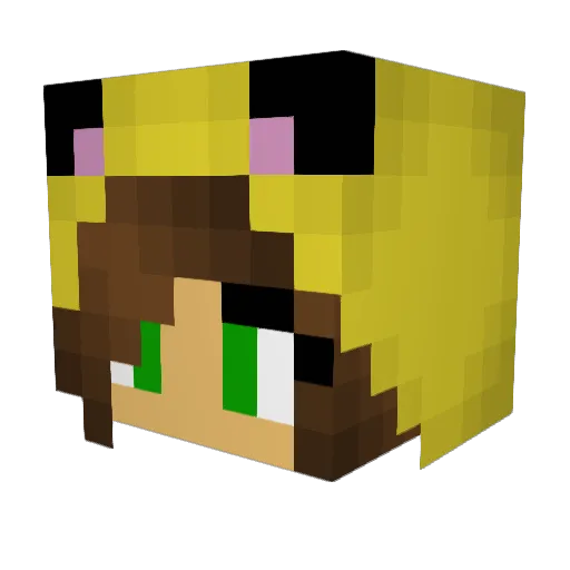 Tytanax Minecraft avatar head, 3D render