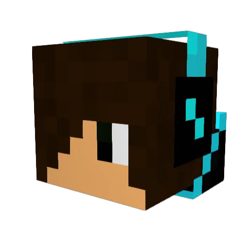 Tytch009 Minecraft avatar head, 3D render