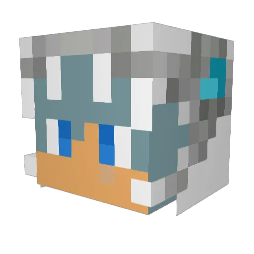 Tythetank24 Minecraft avatar head, 3D render